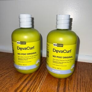 Bundle NEW 2 DevaCurl No-Poo Original Zero Lather Cleanser